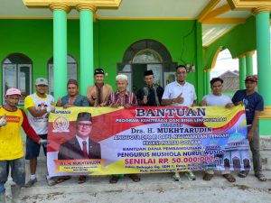 Anggota DPR RI Mukhtaruddin Salurkan Aspirasi untuk Pembangunan Tempat Wudhu Mushola Nurul Wusqu